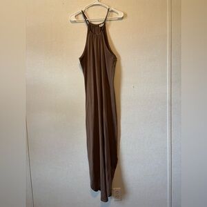 For Gand PL | Brown Halter Maxi Dress | Size XL